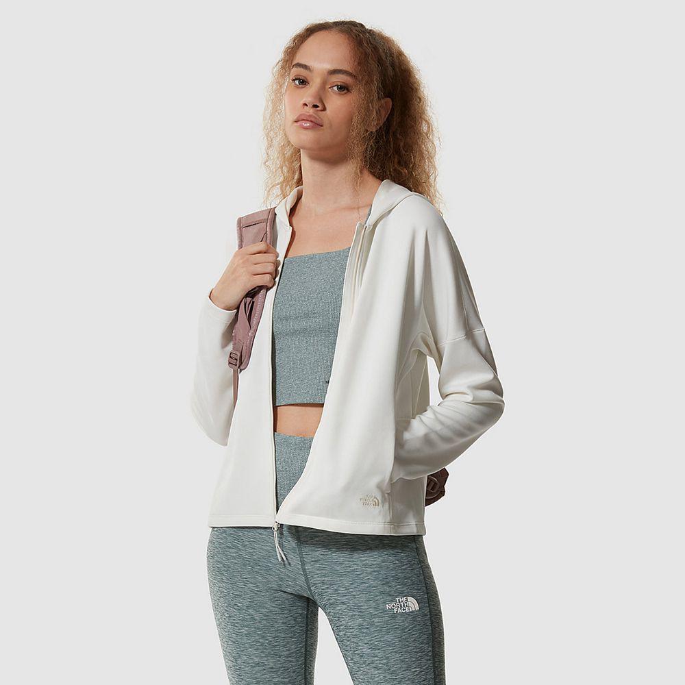 The North Face Active Trail Basin Zip-Up Γυναικεια Φούτερ Hoodie - Ασπρα (YDPW47632)
